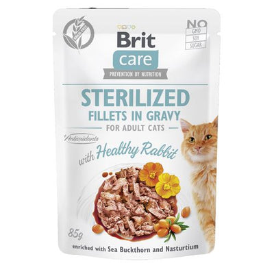 Brit Care Cat Brit Care Cat - Filets en sauce - Lapin - Chat stérilisé 85g - MyStetho Veterinary