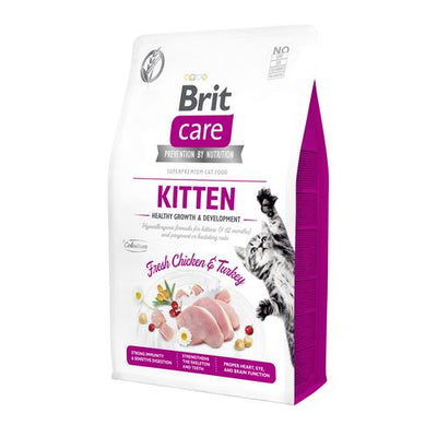 Brit Care Cat Brit Care Cat Sans Céréales - Kitten - Croissance et développement sains 2kg - MyStetho Veterinary