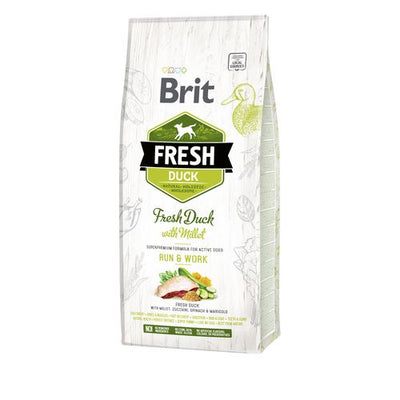 Brit Fresh Brit Fresh Dog - Chiens actifs - Canard - Course et travail 12kg - MyStetho Veterinary
