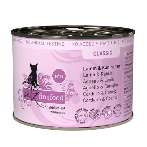Catz Finefood No. 11 avec agneau & lapin, 200g - MyStetho Veterinary