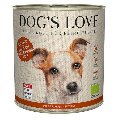 Dog's Love Bio Boeuf, riz, pomme & courgette, 800g - MyStetho Veterinary