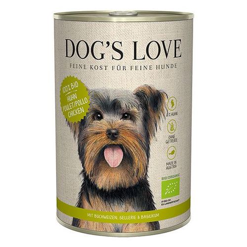 Dog's Love BIO poulet, sarrasin, céleri & basilic, 40 - MyStetho Veterinary