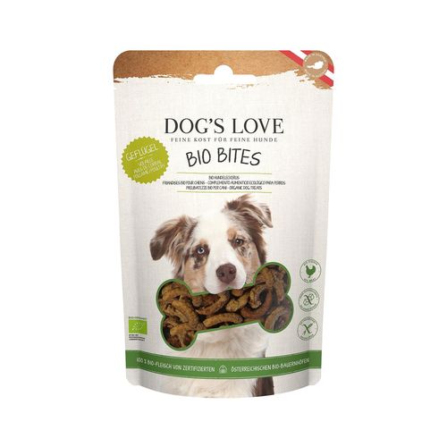Dog's Love BITES BIO volaille 150g - MyStetho Veterinary