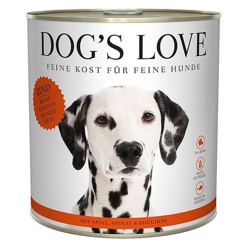 Dog's Love Classic Adult boeuf, pomme, épinard & courgette, 800g - MyStetho Veterinary