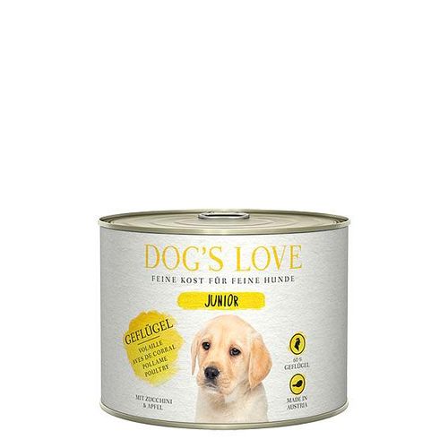 Dog's Love Junior volaille, courgette & pomme 200g - MyStetho Veterinary