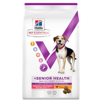 Hill's Vet Essentials MULTI-BENEFIT + Senior Health Mature Adult 7+ Medium & Large Breed Huhn 10 kg - MyStetho Veterinary