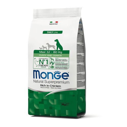 Monge Daily Line – Puppy & Junior Maxi poulet - MyStetho Veterinary