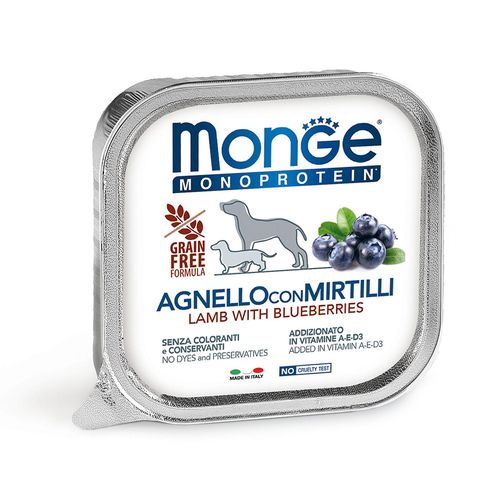 Monge Monge Dog Monopro. Lamb&Blueberries 150g - MyStetho Veterinary