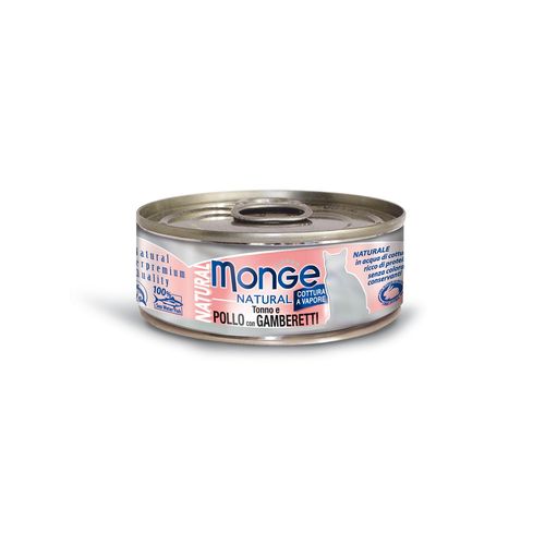 Monge Natural Cat Ad. Tuna&Chic&Shri 80g - MyStetho Veterinary
