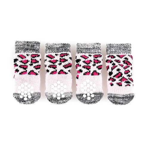 Swisspet chaussettes pour chiens avec antiglisse, Tri rose vif - MyStetho Veterinary