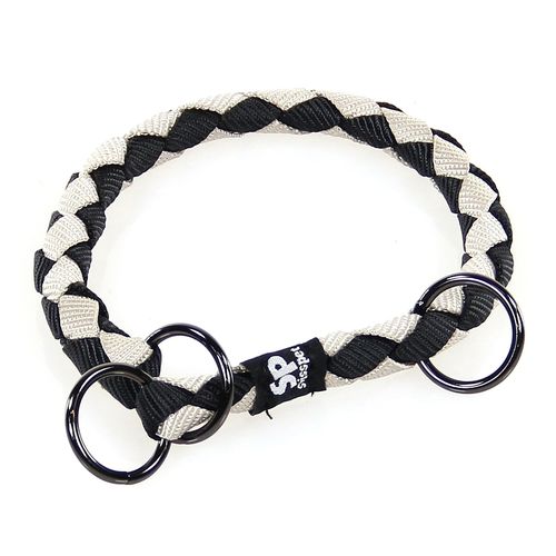 TrendLine Halsband Diamond 12mm/30cm sw 12mm/300-350mm schwarz und grau - MyStetho Veterinary