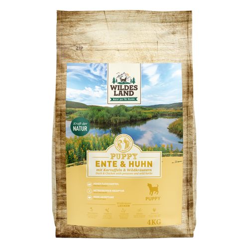 Wildes Land Puppy canard et poulet avec pomme de terre 4kg - MyStetho Veterinary