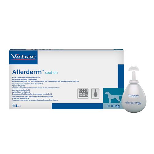 Allerderm SIS Spot on 6 pipettes à 4 ml (dès 10 kg) - MyStetho Veterinary