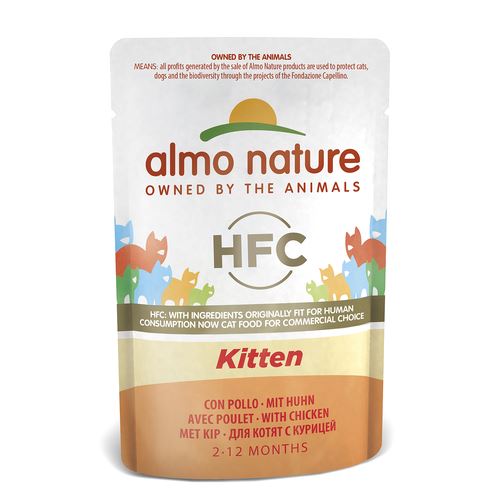 Almo HFC Complete Cat Kitten mit Huhn Nassfutter für Katzen (55g) - MyStetho Veterinary