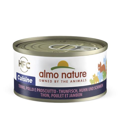 Almo HFC Natural Cat Thunfisch, Huhn und Schinken Nassfutter für Katzen - MyStetho Veterinary