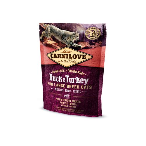 Carnilove Cat Adulte Grandes Races - Canard & Dinde 400g - MyStetho Veterinary