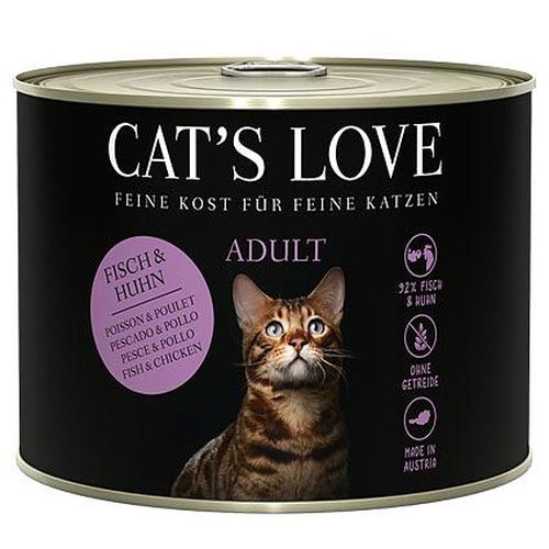 CAT&#039;S LOVE Cat‘s Love Adult Saumon & Poulet, 200g - MyStetho Veterinary