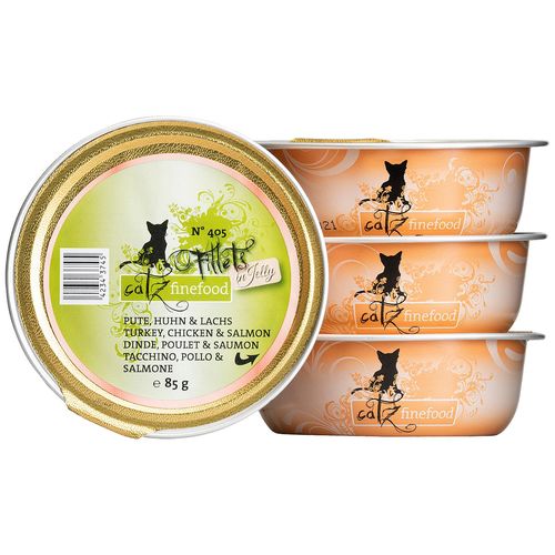 Catz Finefood Filets No. 405 - dinde, poulet & saumon en gelée 85g - MyStetho Veterinary