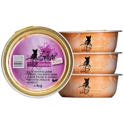 Catz Finefood Filets No. 411 - dinde, poulet & agneau en gelée 85g - MyStetho Veterinary