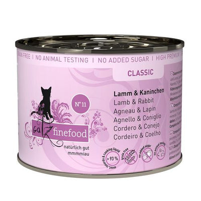 Catz Finefood No. 11 avec agneau & lapin, 200g - MyStetho Veterinary