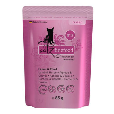 Catz Finefood No. 19 avec agneau & cheval, 85g - MyStetho Veterinary