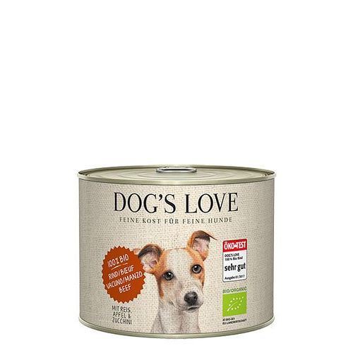 Dog&#039;s Love Bio Boeuf, riz, pomme & courgette, 200g - MyStetho Veterinary