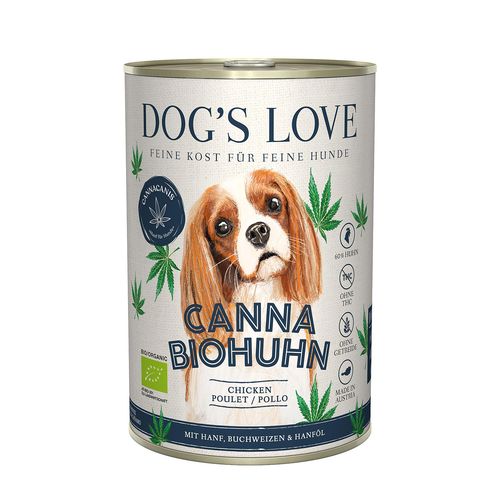 Dog&#039;s Love Canna Bio Poulet & canvre 400g - MyStetho Veterinary