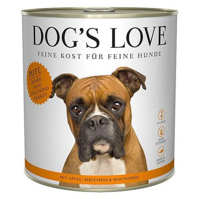 Dog&#039;s Love Classic Adult dinde, pomme, courgette & huile de noix, 800g - MyStetho Veterinary