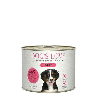 Dog&#039;s Love Junior boeuf, carotte & sauge, 200g - MyStetho Veterinary
