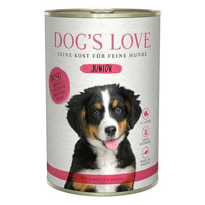 Dog&#039;s Love Junior boeuf, carotte & sauge 400g - MyStetho Veterinary