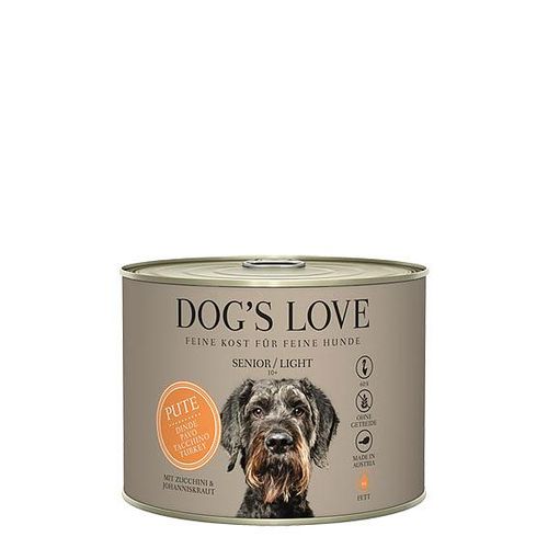 Dog&#039;s Love Senior dinde, courgette & herbes de Johannis, 200g - MyStetho Veterinary