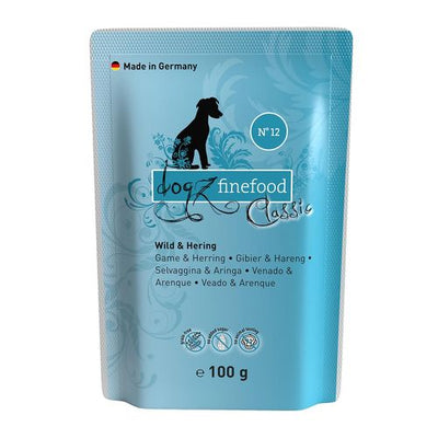 Dogz Finefood No.12 gibier & hareng, 100g - MyStetho Veterinary