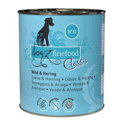 Dogz Finefood No.12 gibier&hareng 800g - MyStetho Veterinary