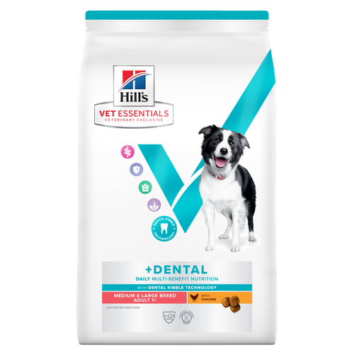 Hill's Vet Essentials MULTI-BENEFIT + Dental Adult 1+ Medium & Large Breed Huhn 10 kg - MyStetho Veterinary