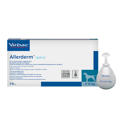 Allerderm SIS Spot on 6 pipettes à 4 ml (dès 10 kg) - MyStetho Veterinary