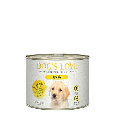 Dog&#039;s Love Junior volaille, courgette & pomme 200g - MyStetho Veterinary