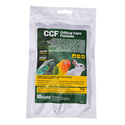 CCF Critical Care Formula 100g poudre avec mesurette - MyStetho Veterinary