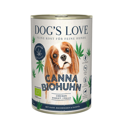 Dog&#039;s Love Canna Bio Poulet & canvre 400g - MyStetho Veterinary