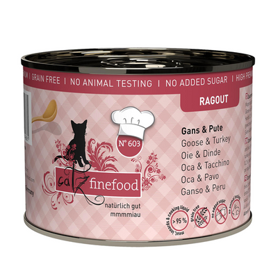 Catz Finefood Ragout No. 603 avec oie &amp; dinde - MyStetho Veterinary