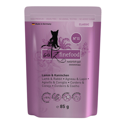 Catz Finefood No. 11 avec agneau &amp; lapin, 85g - MyStetho Veterinary