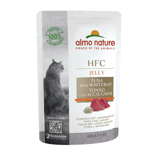 Almo HFC Jelly Adult Thunfi&Jungsard 55g Katzen-Ergänzungsfuttermittel, Beutel - MyStetho Veterinary