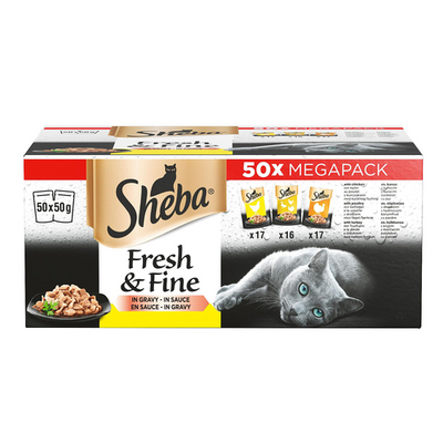 Sheba Fresh&amp;Fine volaille 50x50g - MyStetho Veterinary