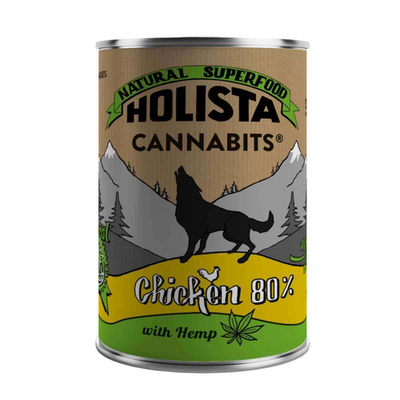 Sparrow Nassfutter Dog Holista CannaBits Poulet 400g - MyStetho Veterinary