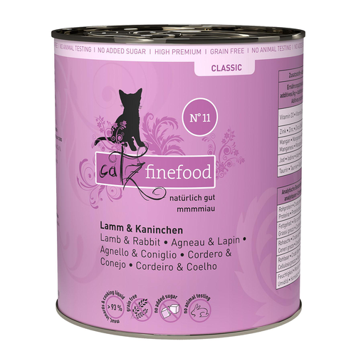 Catz Finefood No. 11 avec agneau &amp; lapin, 800g - MyStetho Veterinary