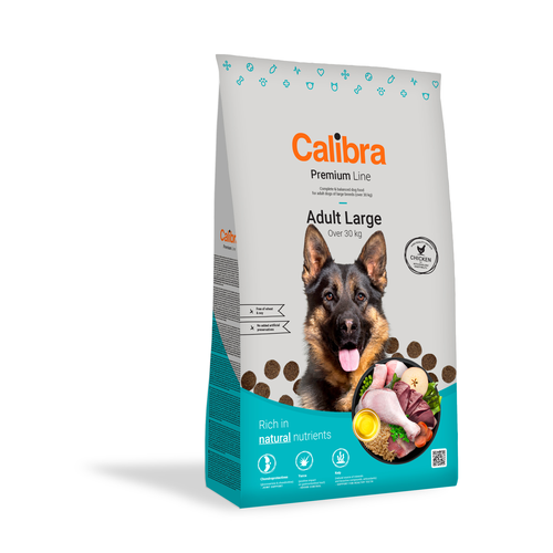 Calibra Premium Canine Adult Large Breed poulet 12kg - MyStetho Veterinary