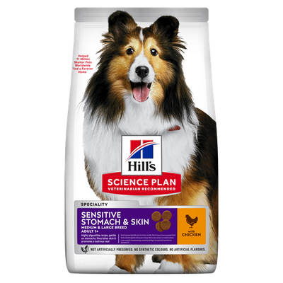 Hill's Science Plan Sensitive Stomach & Skin Medium Adult Chicken 2.5 kg - MyStetho Veterinary