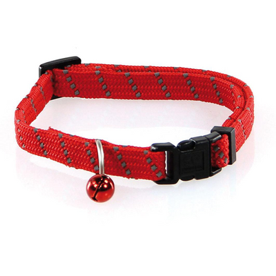 Swisspet ReflectLine collier p.chats rouge 10mm/20-30cm - MyStetho Veterinary