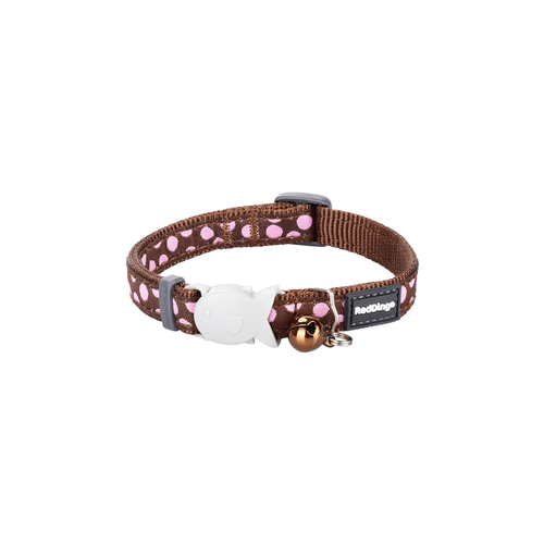 RedDingo RougeDingo collier pour chat Pink Spots on Brown - XS - MyStetho Veterinary