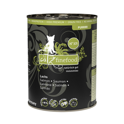 Catz Finefood Purrrr No. 105 avec saumon, 375g - MyStetho Veterinary