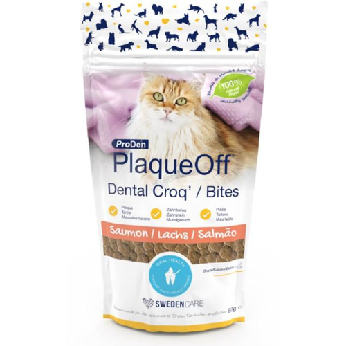 PlaqueOff croq. Saumon 60gr. chat - MyStetho Veterinary